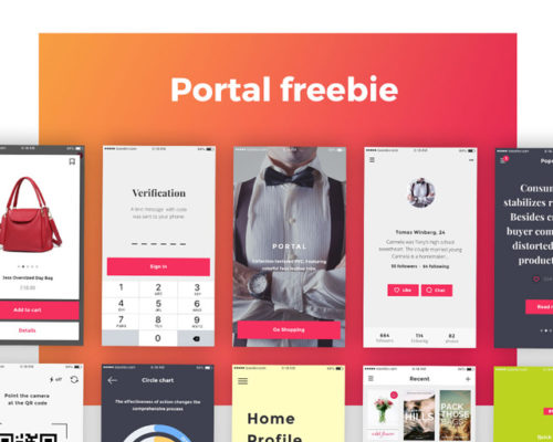 Portal UI Kit freebie